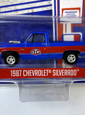 Greenlight绿光1:64雪佛兰1987 CHEVROLET SILVERADO皮卡合金车模