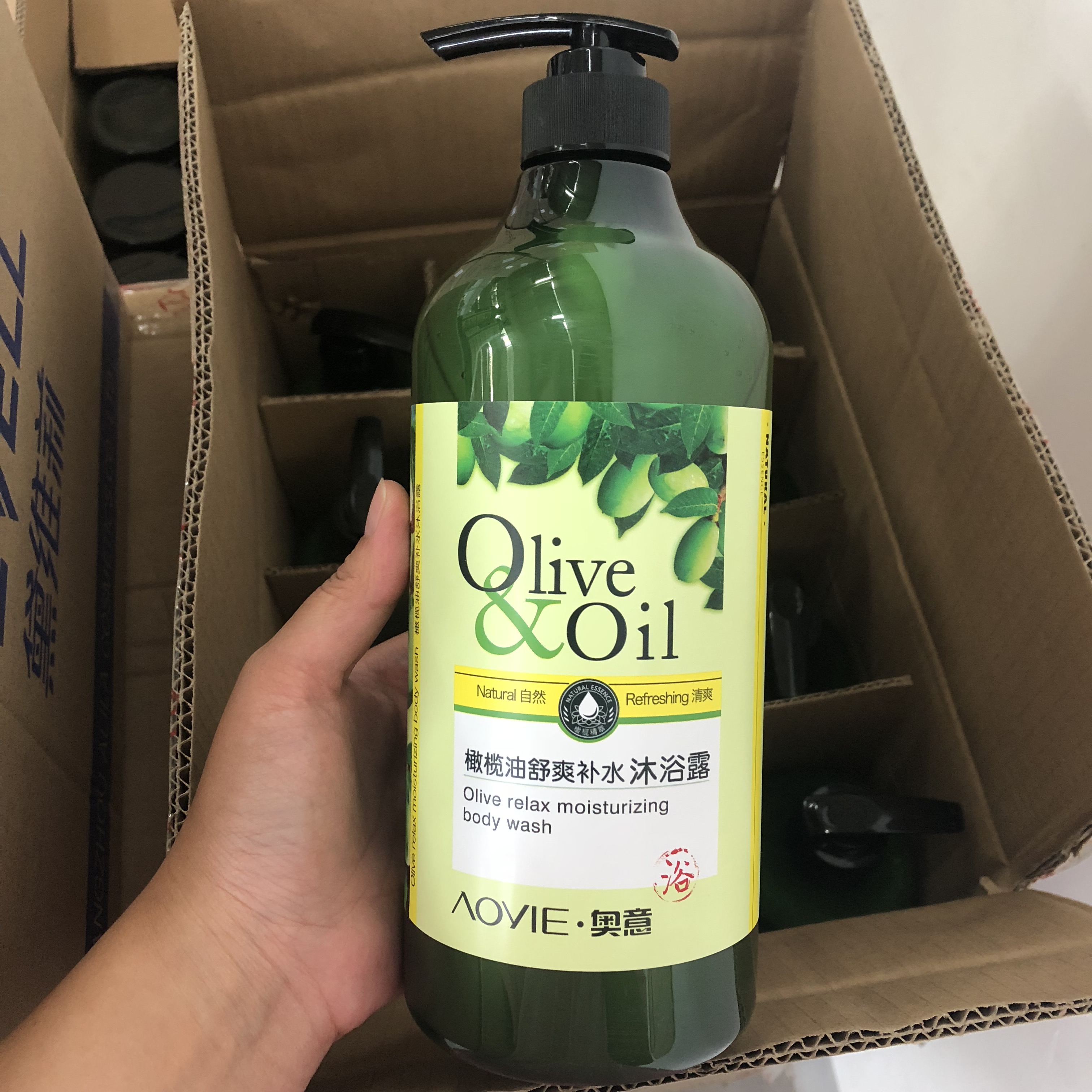 黛维莉橄榄油护肤1l舒爽沐浴露