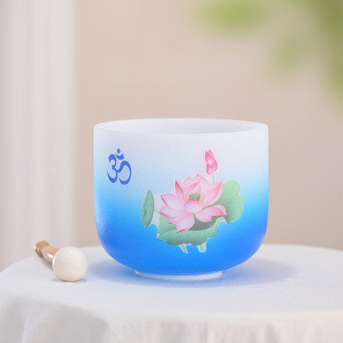 水晶钵瑜伽颂钵赠棒和垫圈