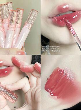 cappuvini泡泡唇釉镜面水光玻璃唇釉女口红平价学生奶茶色唇彩