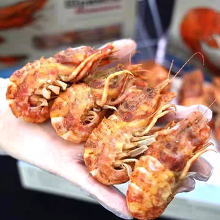 俄罗斯野生熟冻带籽虾爬子大号 格陵兰虾火龙虾海鲜即食新鲜速冻