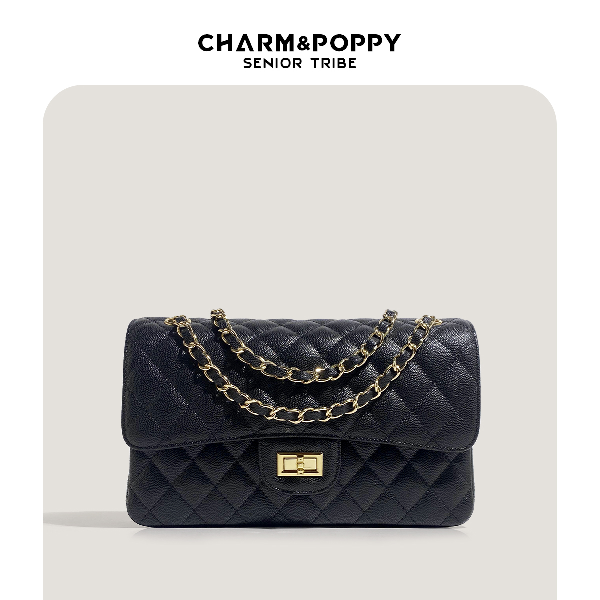 菱格链条CF包通勤包腋下包