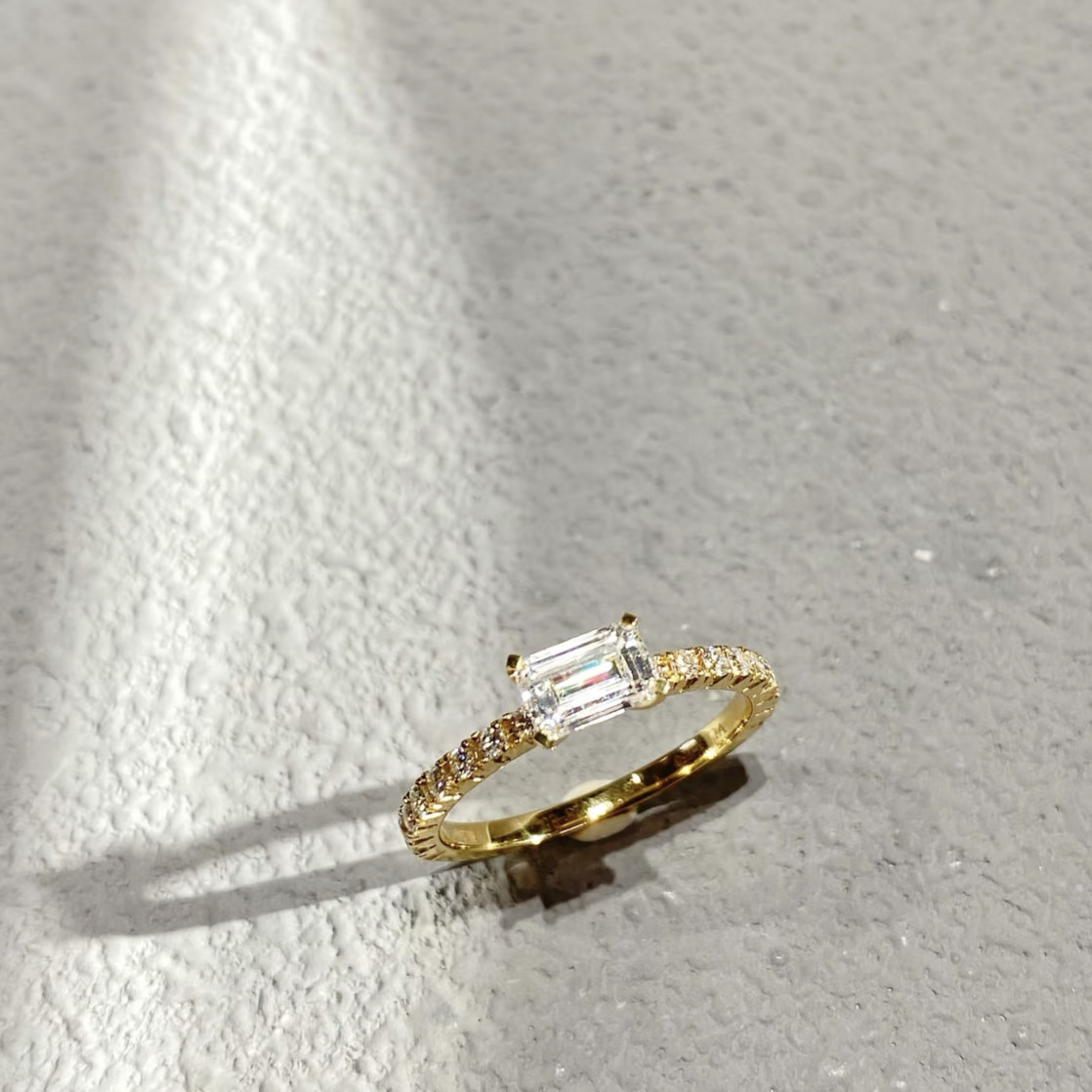 正品18K金培育钻石戒指女80分小方糖培育钻戒时尚小香风生日礼物,珠宝/钻石/翡翠,合成（处理）钻石手饰,淘宝优惠券,粉丝福利购,淘宝优惠卷