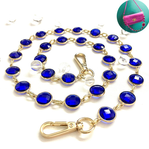 miumi肩带链子镶钻链条miumi带子