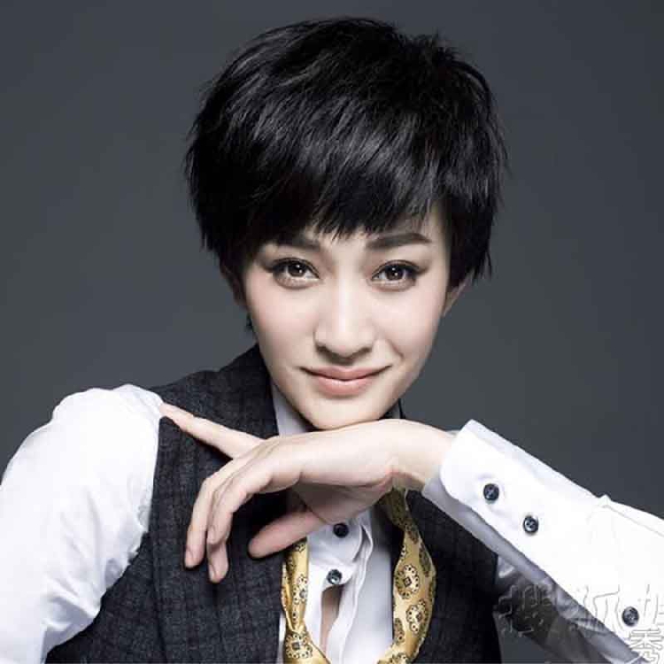 假发女短直发自然时尚女士bobo蓬松逼真短直发自然帅气中性发型
