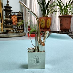 白铜水烟斗水烟壶纯铜水斗壶高档仿古水烟袋水烟瓶复古老式水烟斗