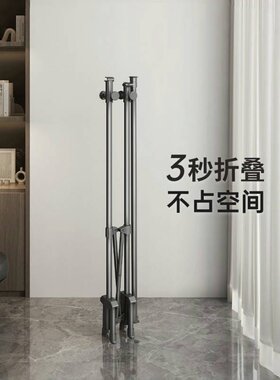 折叠晾衣架落地家用阳台卧室衣架晒被子神器室外晾衣杆室内晒衣架