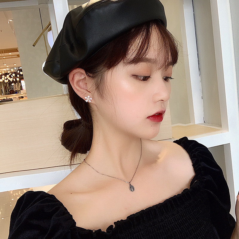 S925 Silver needle Japan and South Korea fresh Small Refinement chic crystal Flower Ear Studs Earrings Sleep Need notin the Accessories/Fashion Jewelry, Earring , Earring  category - from Buy2taobao.com to provide professional Taobao agent buy service