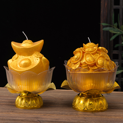 供佛家用莲花灯蜡烛荷花灯祈祷灯