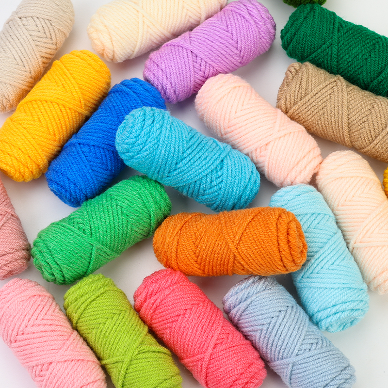 2024年秋季5股牛奶棉小毛线