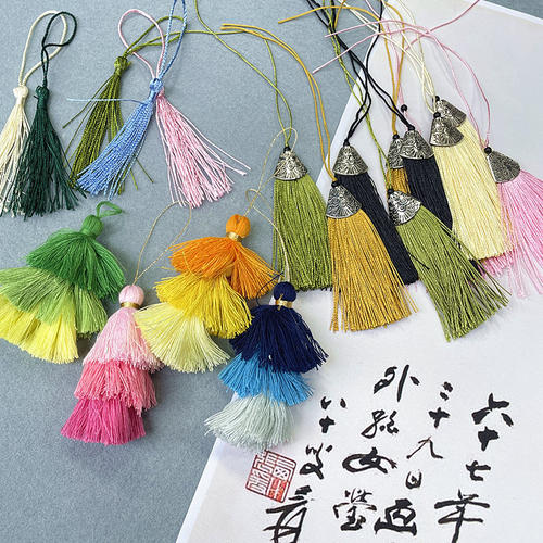 流苏穗子中国结diy材料吊穗幼儿园手工书签穗喜糖盒挂绳线配件