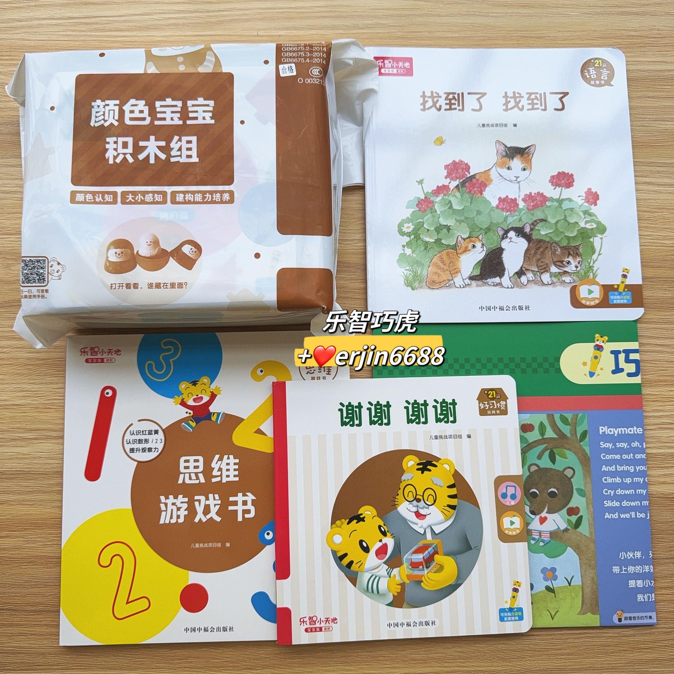 巧虎21月龄颜色宝宝积木组套娃全新正品益智玩具早教思维游戏谢谢