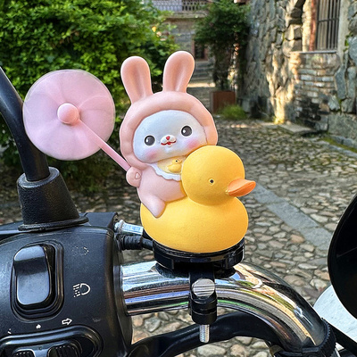 可爱风车小黄鸭KIMI兔子摆件装饰