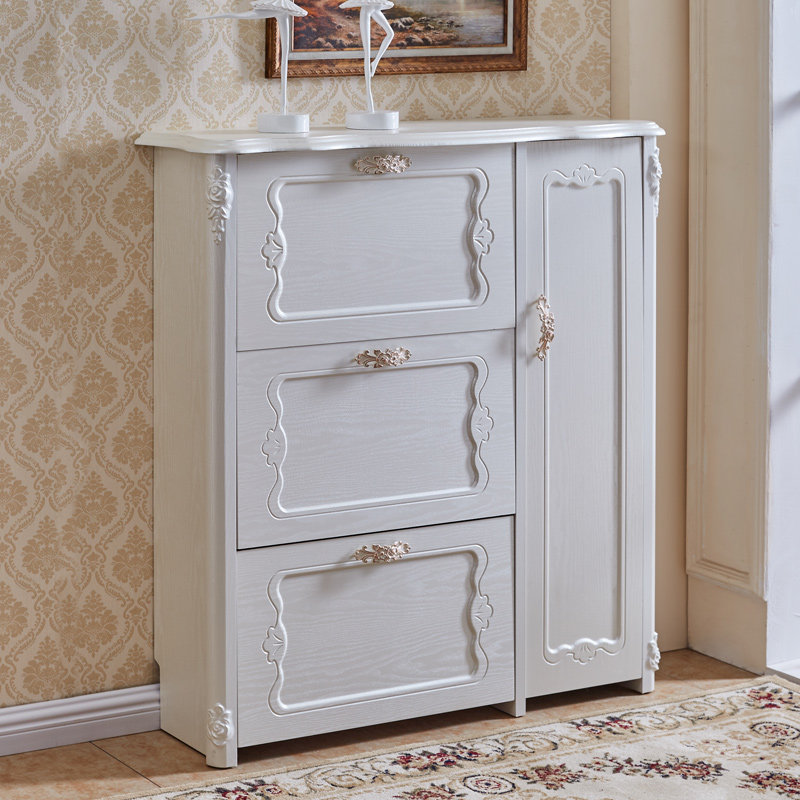 European style ultrathin white Tipping Shoe cabinet Carved Modern simplicity Vestibular Ark High-capacity Shoe cabinet With drawers 17cmin the Residential furniture , Cabinet , Shoebox  category - from Buy2taobao.com to provide professional Taobao agent buy service