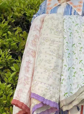 muslin夏季六层竹纤维盖毯纱布毯毛巾被成人单人加大盖被150*200