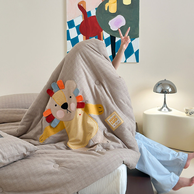 冬季新款儿童卡通冬被！婴幼儿宝宝山宁泰午睡被可爱贴布绣盖被,床上用品,化纤被,淘宝优惠券,粉丝福利购,淘宝优惠卷