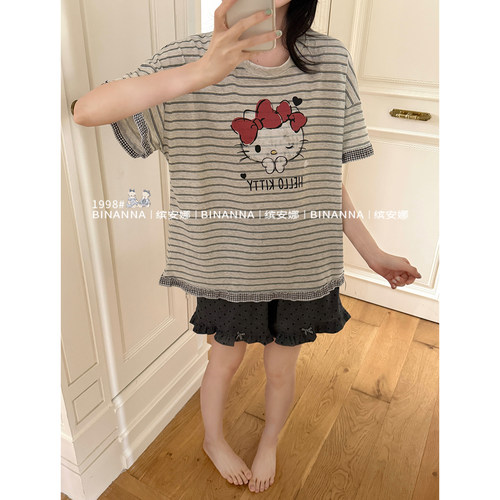 睡衣女款2026新款夏短袖