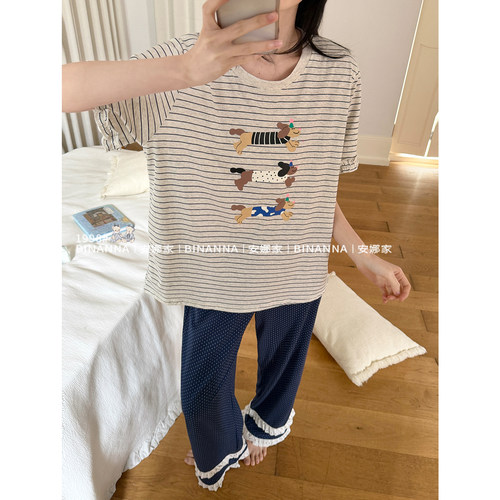 睡衣女款夏2026新款短袖