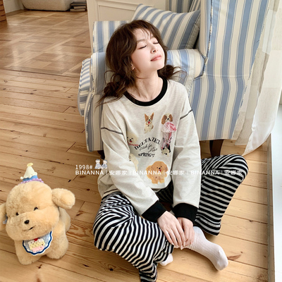 睡衣女款春秋季2025新款长袖卡通
