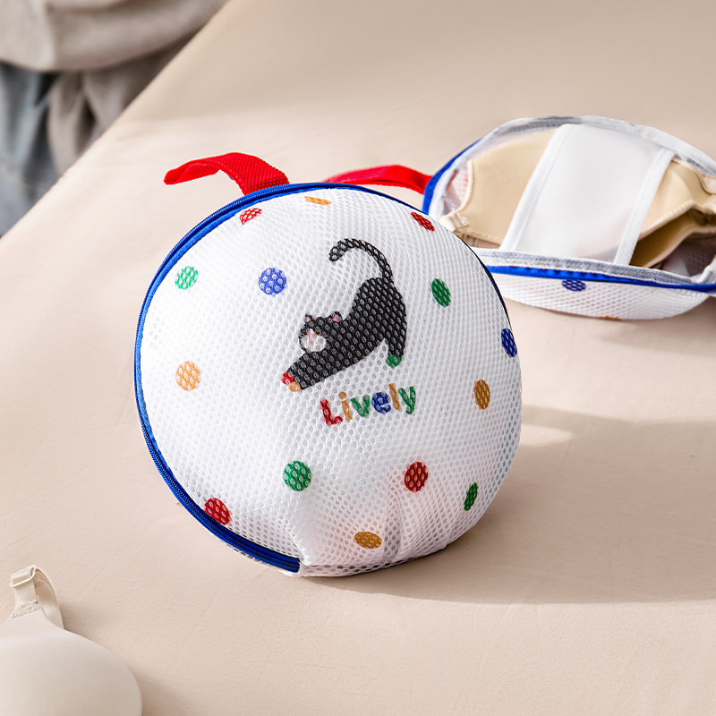 球形可固定内衣洗衣袋洗衣机洗专用防变形文胸护洗袋胸罩网兜细网