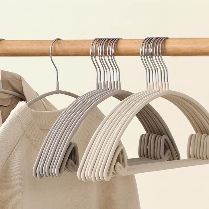 植绒衣架超薄防滑无痕晾挂衣家用衣柜大衣服收纳整理师专用衣撑子