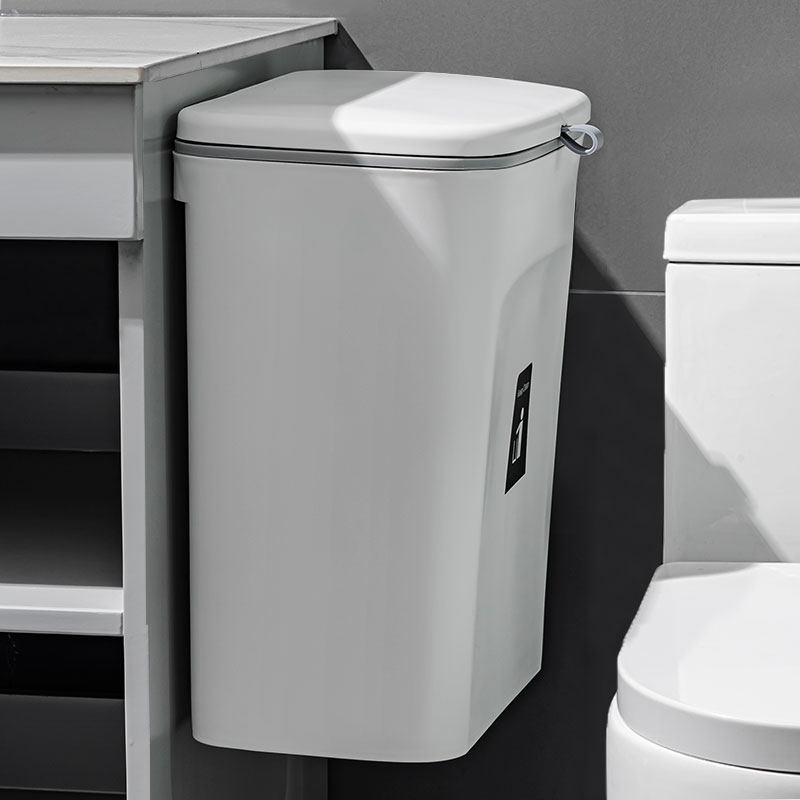 卫生间垃圾桶有盖厕所家用壁挂式带盖大厕纸收纳筒夹缝专用小纸篓