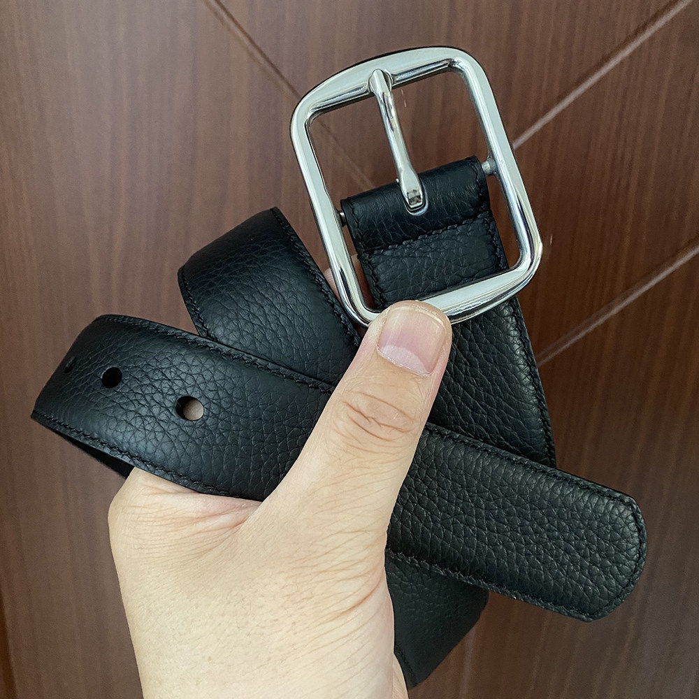 thumbnail for Zhongge Yipin gunner belt men's cross bone flower vine leather classic Japanese word pin buckle retro belt women