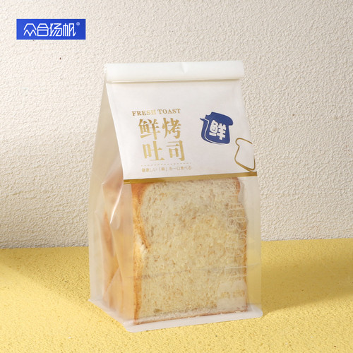 鲜烤5-6片装卷边方底提子吐司袋