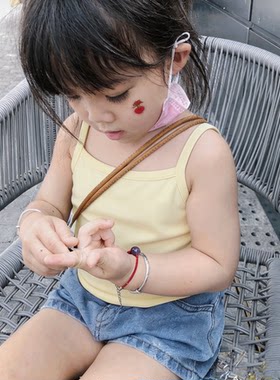 女童吊带男背心莫代尔夏季薄儿童打底宝宝外穿无袖婴幼大中小小童