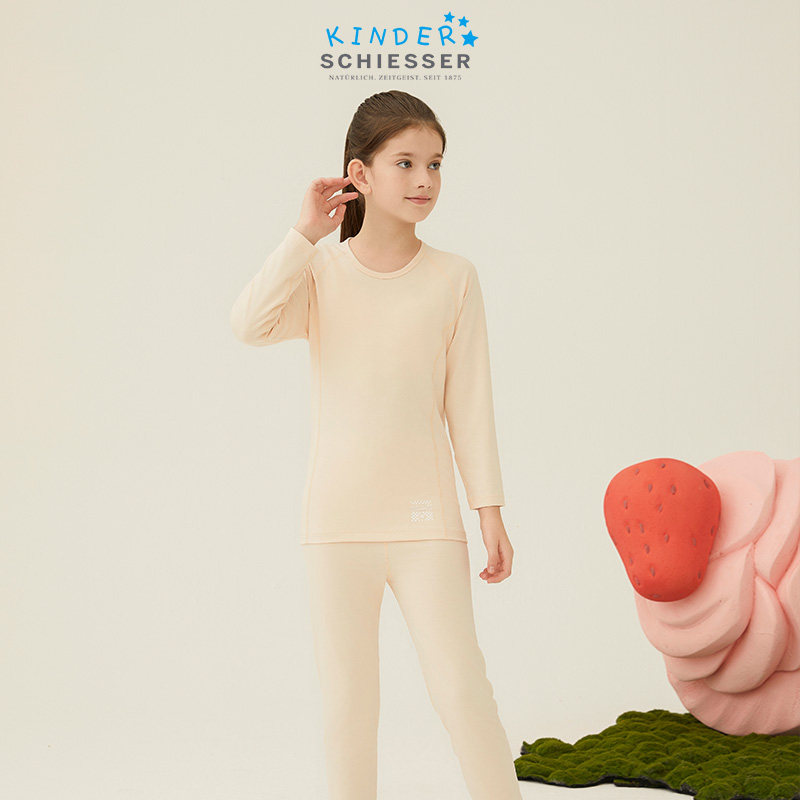 SCHIESSER舒雅童装女童莫代尔吸湿速干保暖内衣套装20576W