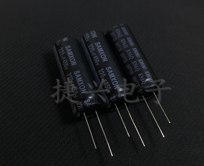 450V220UF 港资三信 逆变器电源 电解电容 220UF450V 体积：18X50