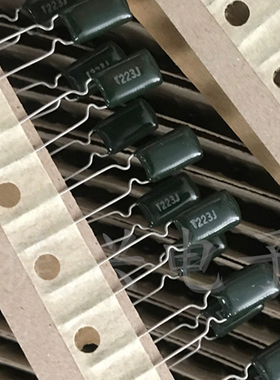 100V223J 全新原装 涤纶电容 0.022UF100V 22NJ 精度5% 脚距：5mm