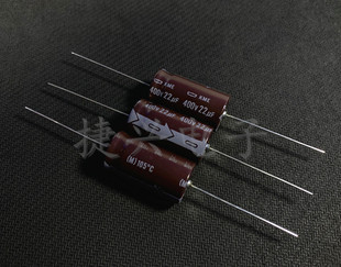 400V22UF 400V 日本黑金刚 KME 阴极轴向卧式 高压电解电容 16X30