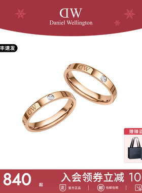 dw经典戒指水晶时尚个性情侣指环