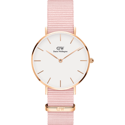 惠灵顿粉色织纹送礼女友DW手表