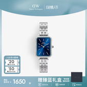 DW女士手表QUADRO系列星环小方表镶钻腕表轻奢小众石英腕表高级感