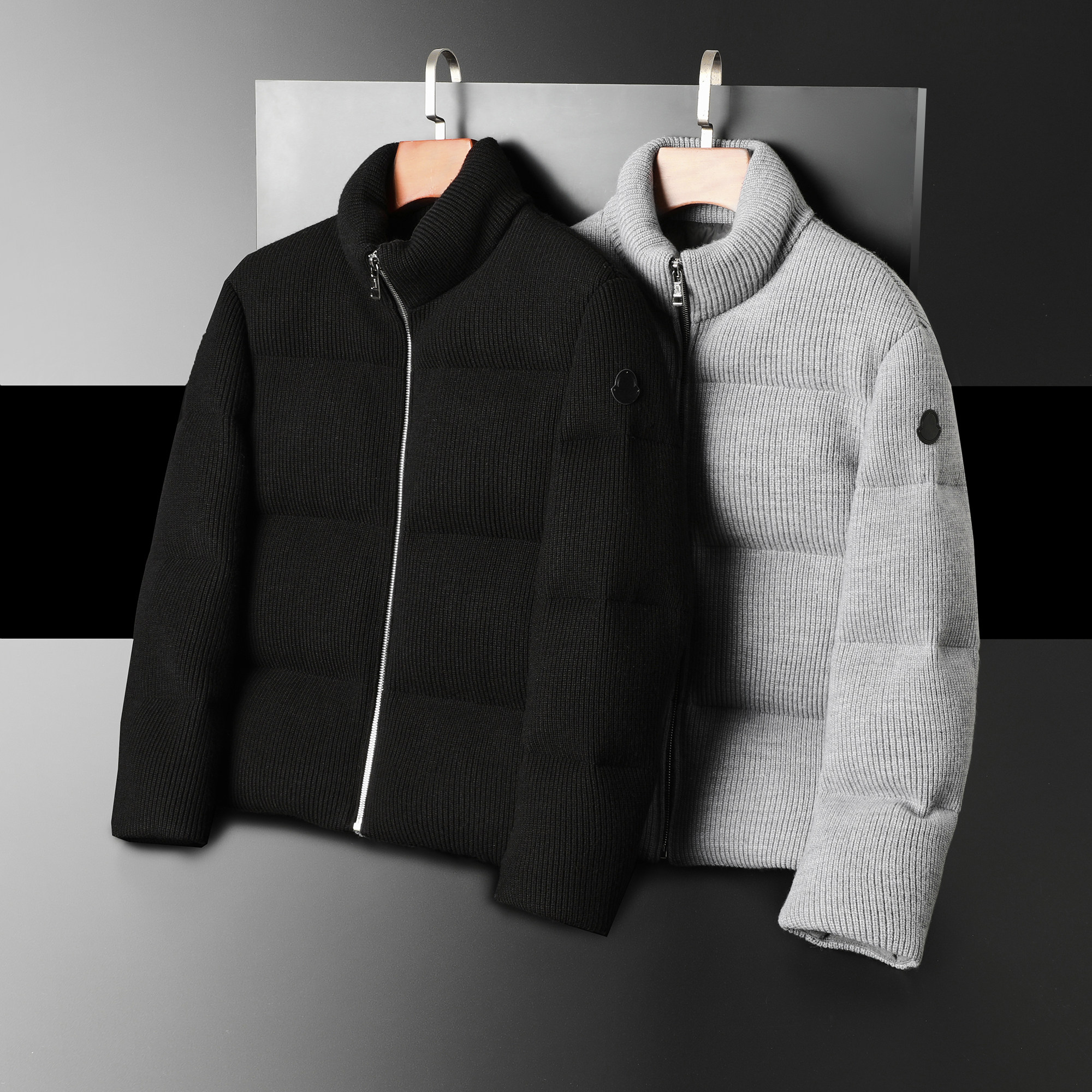 御寒神器针织加厚立领羽绒服90鸭绒 QT2031-5632-P570（控价720）图片