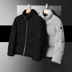 御寒神器针织加厚立领羽绒服90鸭绒 QT2031-5632-P570（控价720）图片