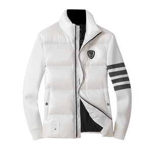 2024新款立领拼接羽绒服90白鸭绒 QT2031-13107-P360（控价470）图片