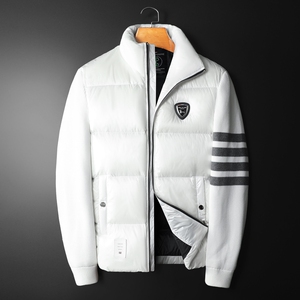 2024新款立领拼接羽绒服90白鸭绒 QT2031-13107-P360（控价470）图片