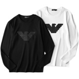 2024秋冬男生圆领双丝光棉长袖T恤QT2031-9014-P125(控价185），男装T恤，钱塘6020-1