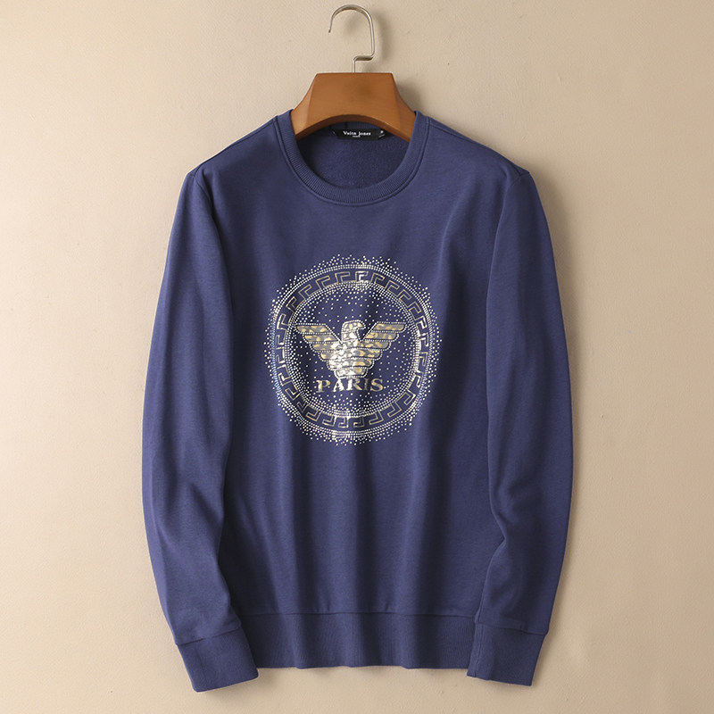 2024秋冬男生圆领长袖套头卫衣QT2031-9045-P140(控价215）,男装卫衣,钱塘6020-1