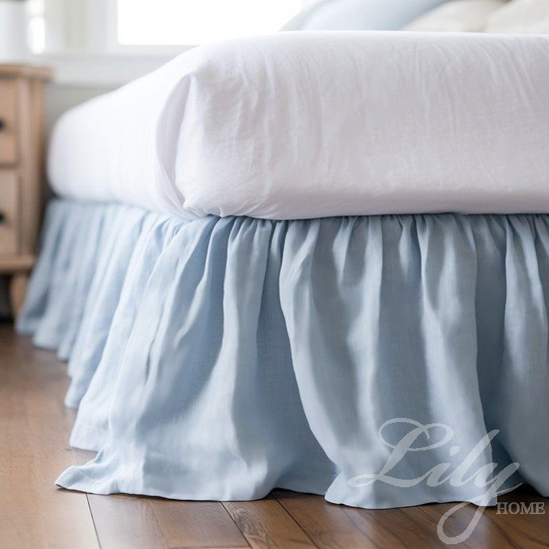 美式纯色优等品荷叶床裙酒店纯棉贡缎床品外贸包邮出口原单可定制,床上用品,床裙,淘宝优惠券,粉丝福利购,淘宝优惠卷