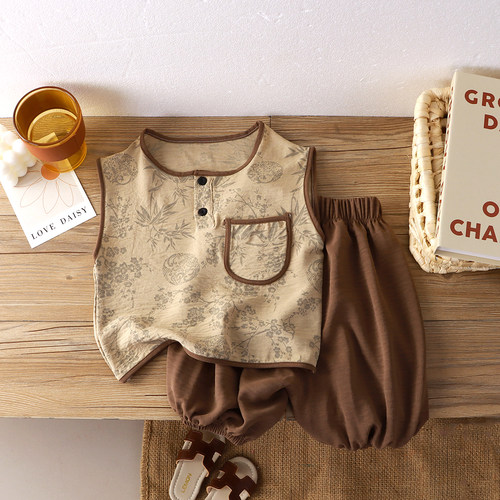 薄款套装无袖背心夏季