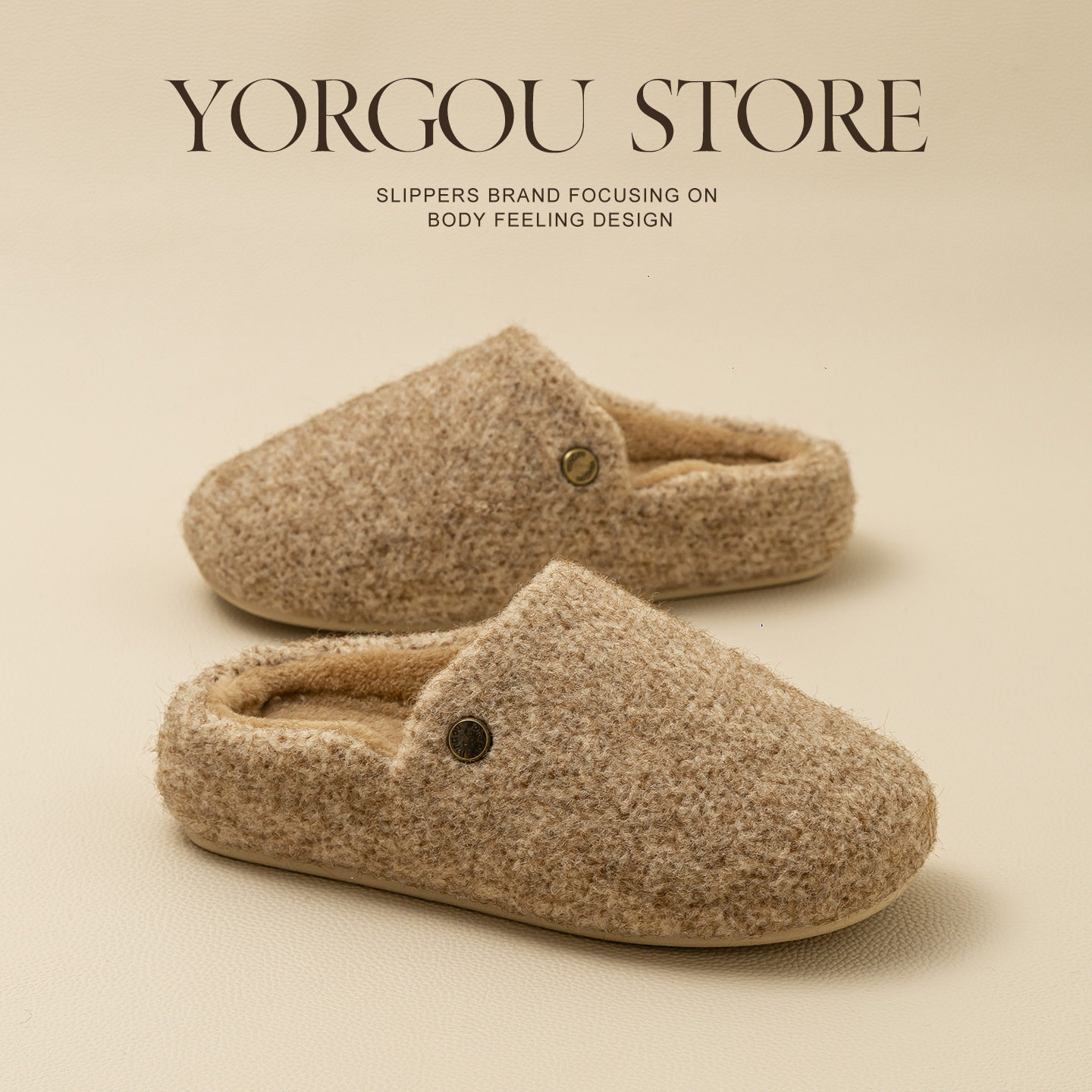 今年流行特惠远港勃肯棉拖鞋女冬季2025新款室内保暖加绒居家毛绒