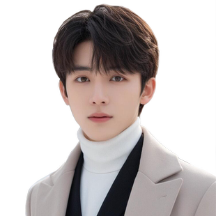 假发男短发韩式帅气微分碎盖全头套全真人发蓬松自然时尚男士头套