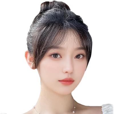 优丽卡真发逼真自然刘海补发片
