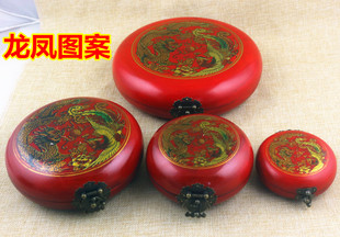 仿古木盒圆6寸2寸3寸5寸综合罗盘罗经仪专业风水盘正品 纯铜高精度