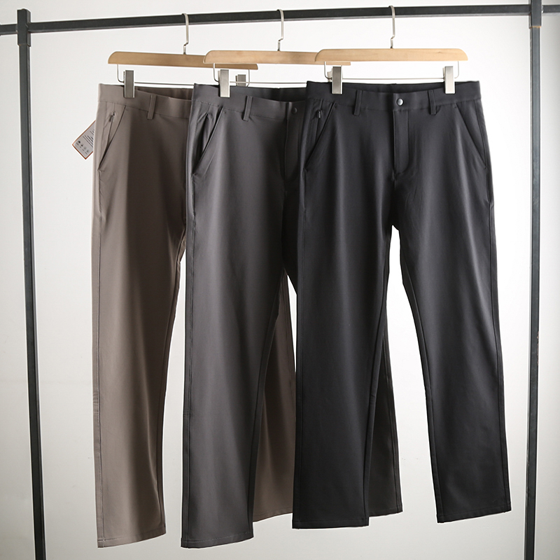 吸湿自发热！ODM设计公司订单 秋冬纯色男士商务长裤直筒休闲裤