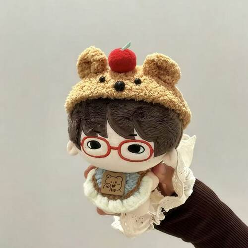 萌之萌之!樱桃可可小熊dimoo可爱头套口水巾自嘲熊课代饼娃衣